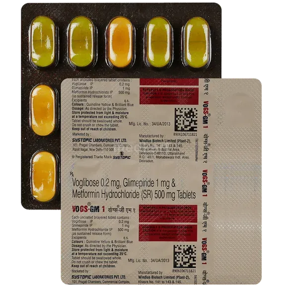 vogs gm 1mg tablet 10's